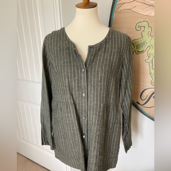 Tops Pure Jill Linen Top Poshmark
